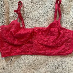 Aerie Pink Laced Bralette